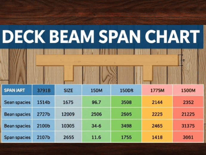 Deck Beam Span Chart Choosing the Right Beam Sizes, Spacing